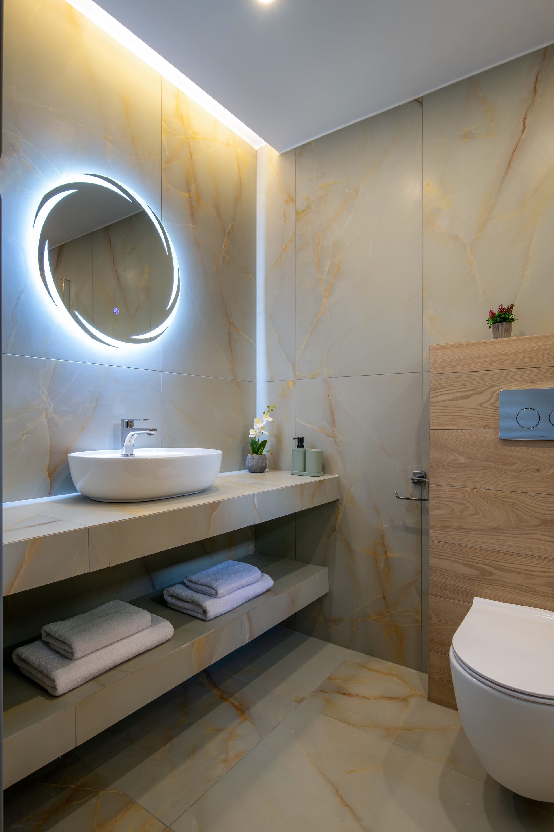Marble bathroom